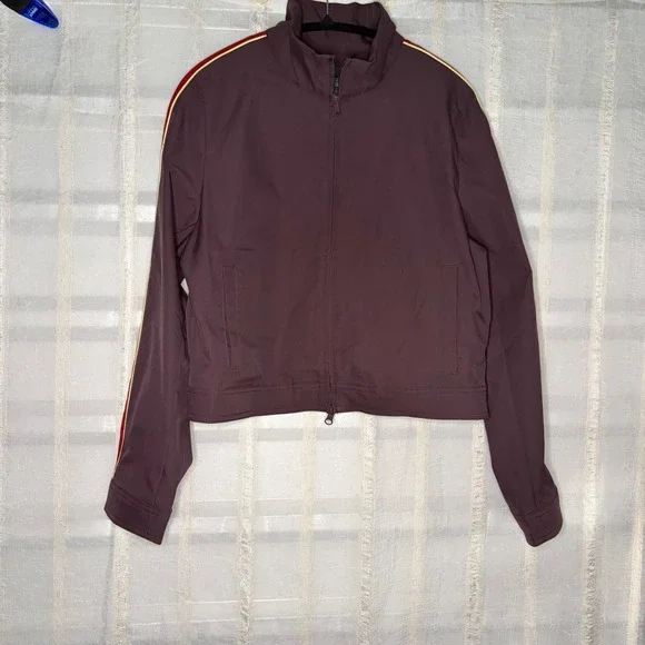 Wild Fable Track Jacket Womens Medium Purple Excellent Zip Up Side Stripe - Picture 1 of 5